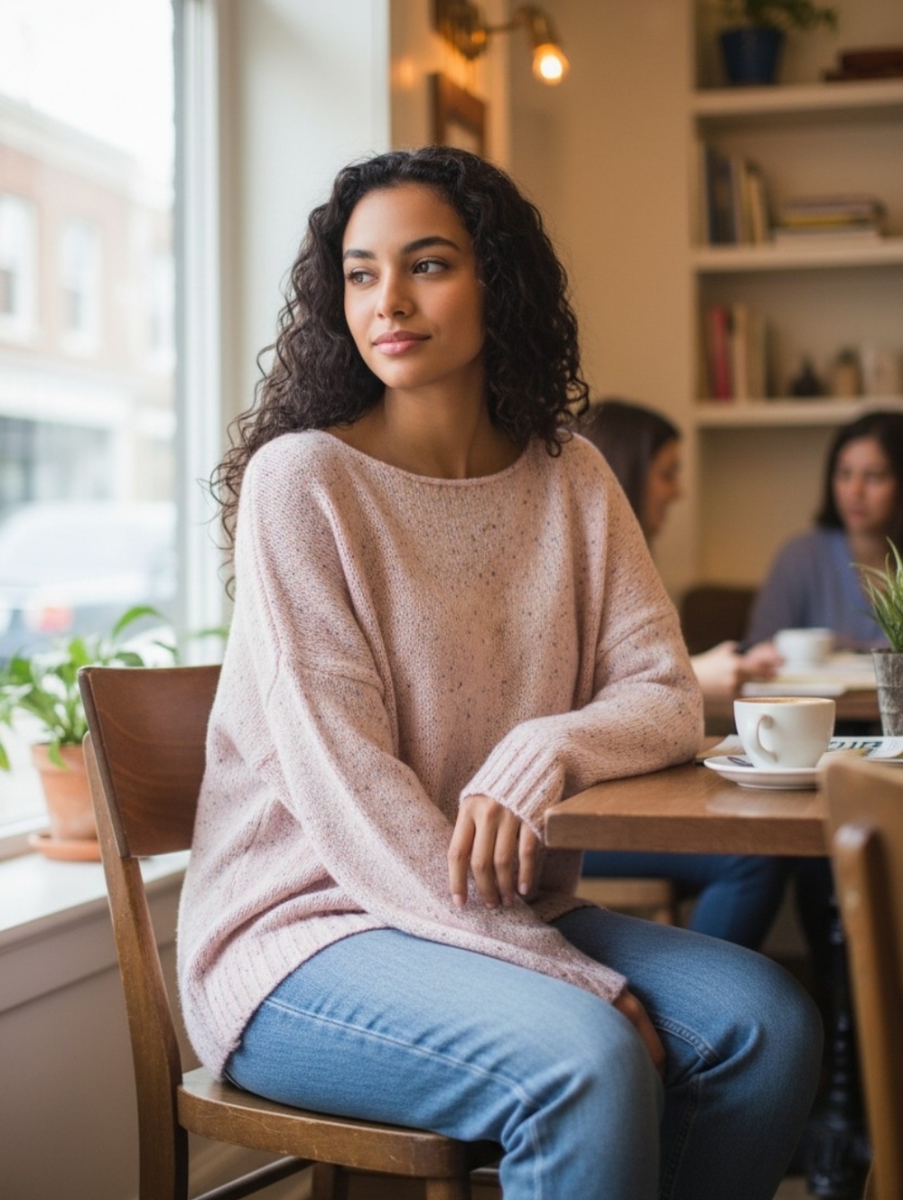 Rebecca Minkoff Light Pink Sequined Sweater